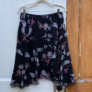 Alfani silk floral skirt Size 8